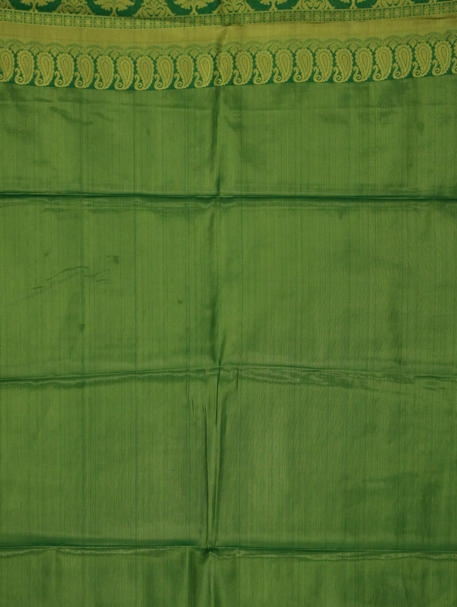 Meadow Green Uppada Inspired Semi Silk Saree with Medium Medium Self Border