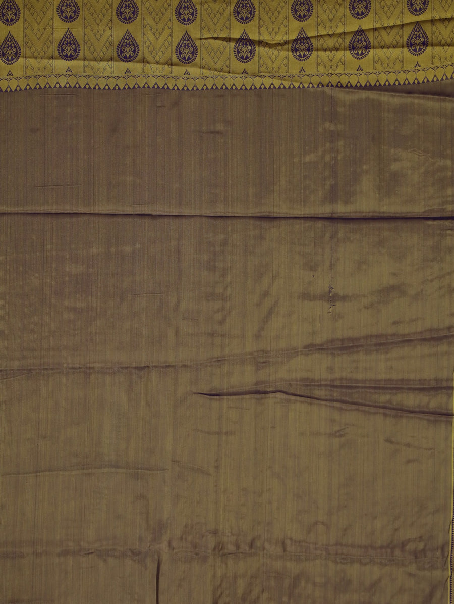 Dusty Rose Uppada Inspired Semi Silk Saree with Narrow Narrow Contrast Border