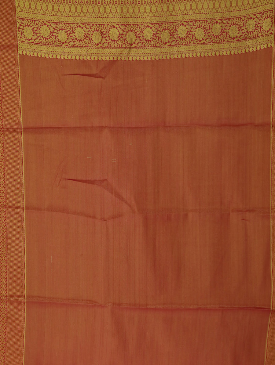 Sage Green Dharmavaram Inspired Semi Silk Saree with Wide Wide Contrast Border