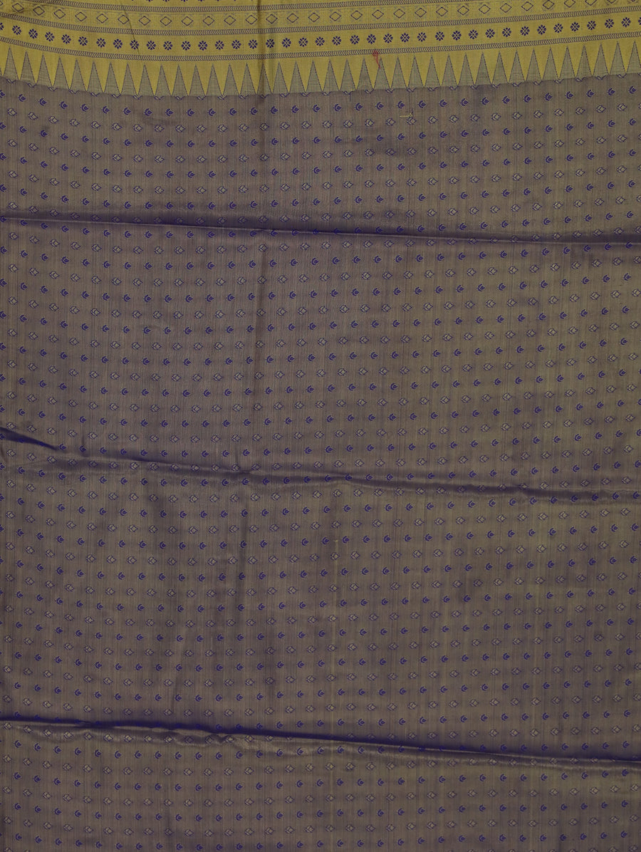 Muted Lavender Dharmavaram Inspired Semi Silk Saree with Wide Wide Contrast Border