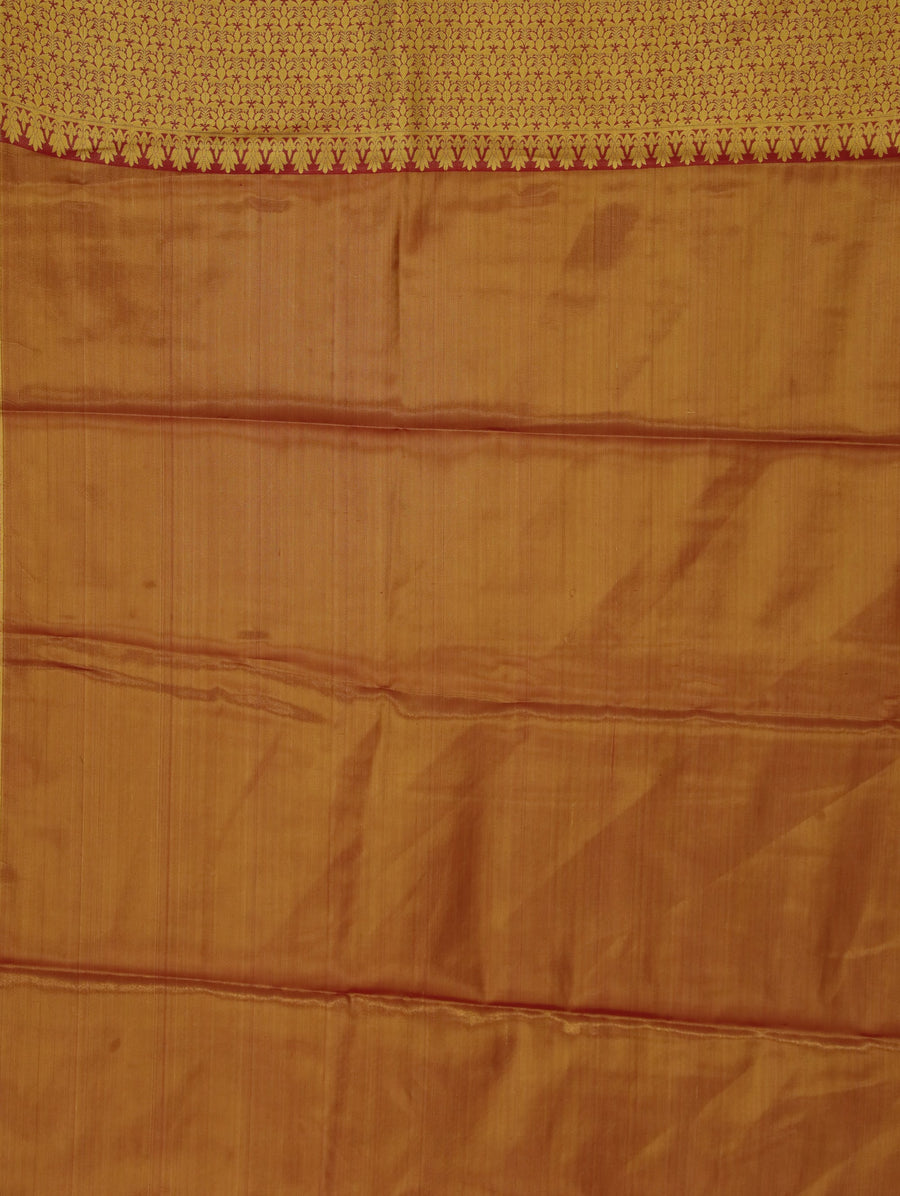 Sage Green Kanchipuram Inspired Semi Silk Saree with Wide Wide Contrast Border