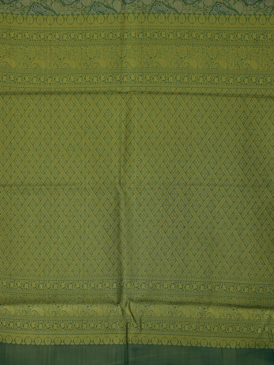 Mint Green Uppada Inspired Semi Silk Saree with Narrow Narrow Self Border