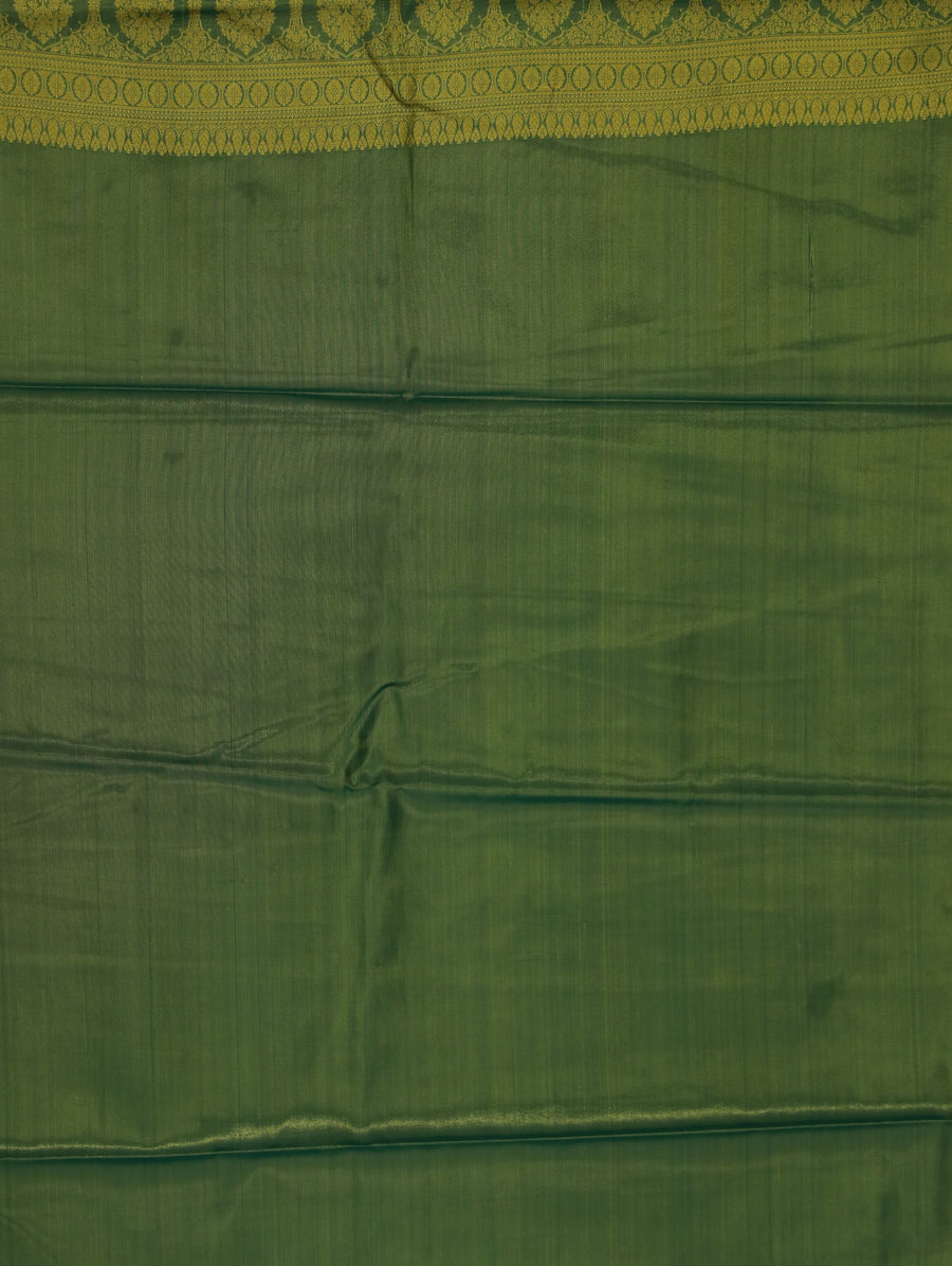Mint Green Uppada Inspired Semi Silk Saree with Wide Wide Contrast Border