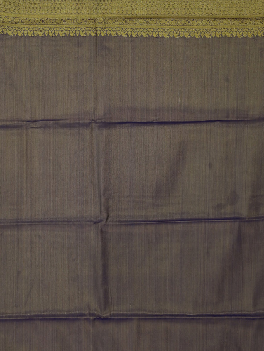 Dusty Coral Dharmavaram Inspired Semi Silk Saree with Medium Medium Contrast Border