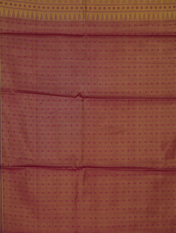 Blush Pink Dharmavaram Inspired Semi Silk Saree with Wide Wide Contrast Border