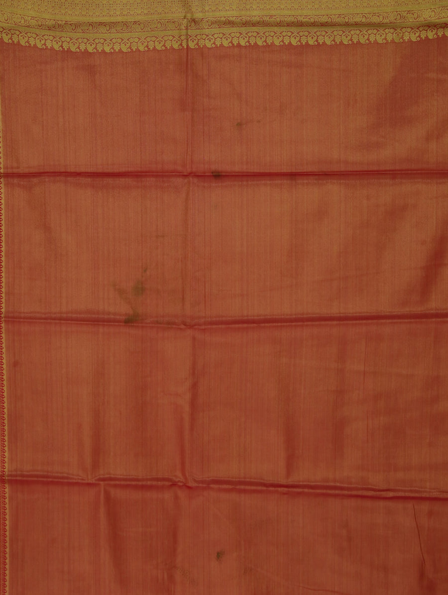 Sage Green Kanchipuram Inspired Semi Silk Saree with Wide Wide Contrast Border