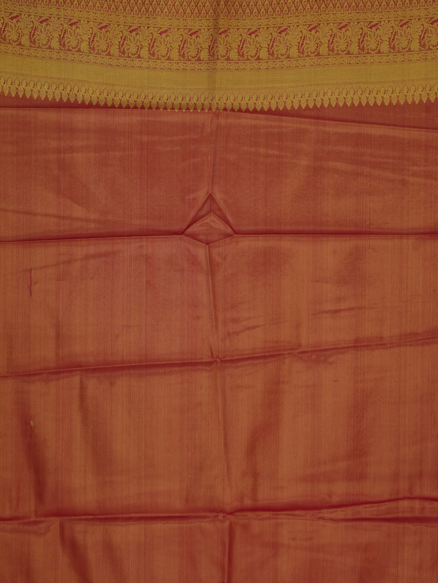 Mint Green Kanchipuram Inspired Semi Silk Saree with Wide Wide Contrast Border