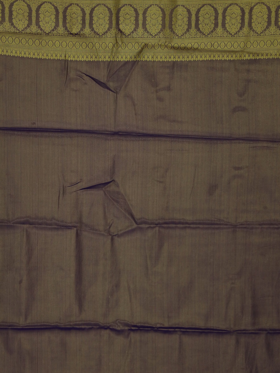 Sage Green Uppada Inspired Semi Silk Saree with Wide Wide Contrast Border