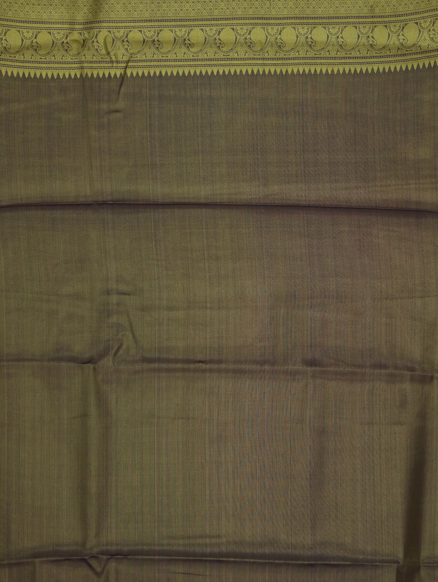 Blush Pink Dharmavaram Inspired Semi Silk Saree with Wide Wide Contrast Border