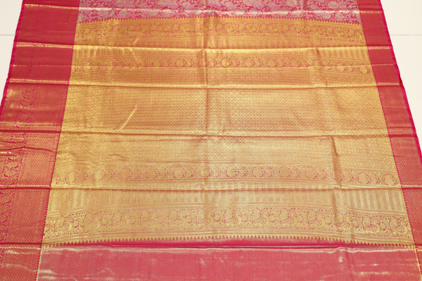 Mustard Gold Dharmavaram Inspired Semi Silk Saree with Wide Contrast Border