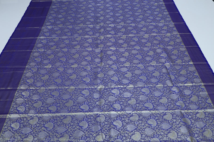 Emerald Green Uppada Inspired Semi Silk Saree with Small Self Border