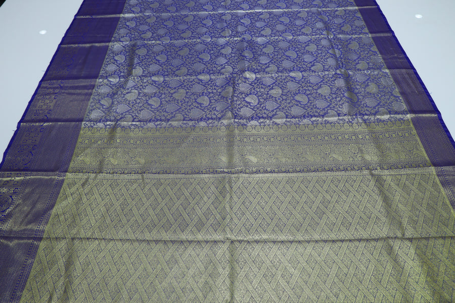 Emerald Green Uppada Inspired Semi Silk Saree with Small Self Border