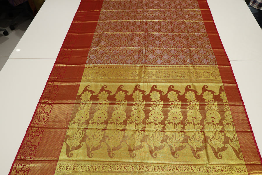 Emerald Green Uppada Inspired Semi Silk Saree with Small Self Border