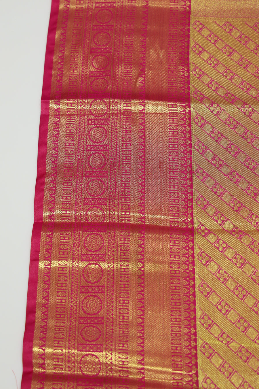 Olive Green Uppada Inspired Semi Silk Saree with Small Self Border