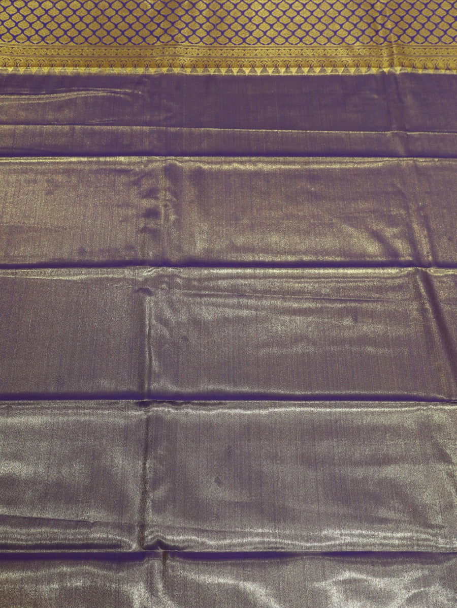 Light Green Uppada Inspired Semi Silk Saree with Self Zari Border