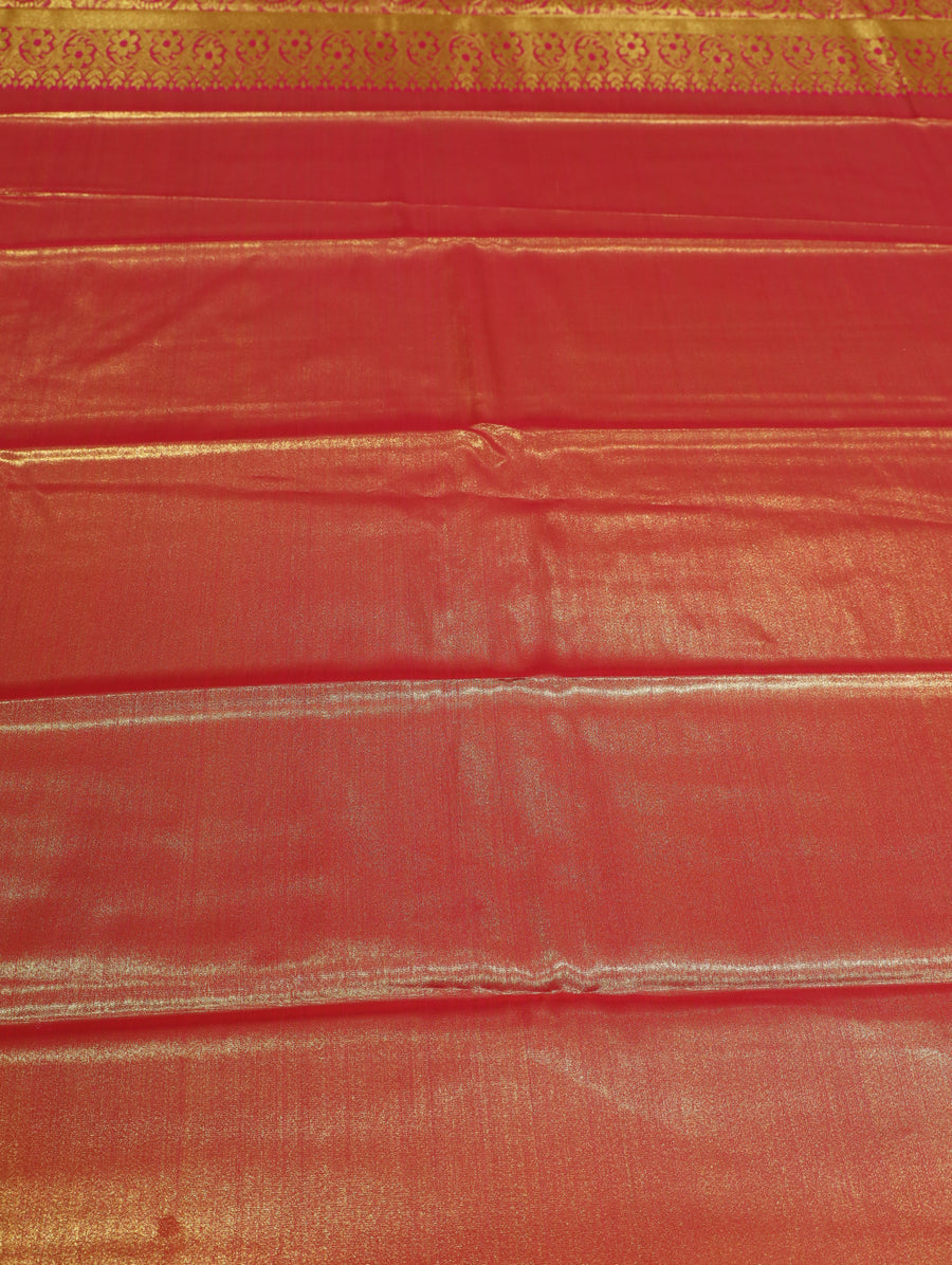 Lime Green Uppada Inspired Semi Silk Saree with Small Self Border