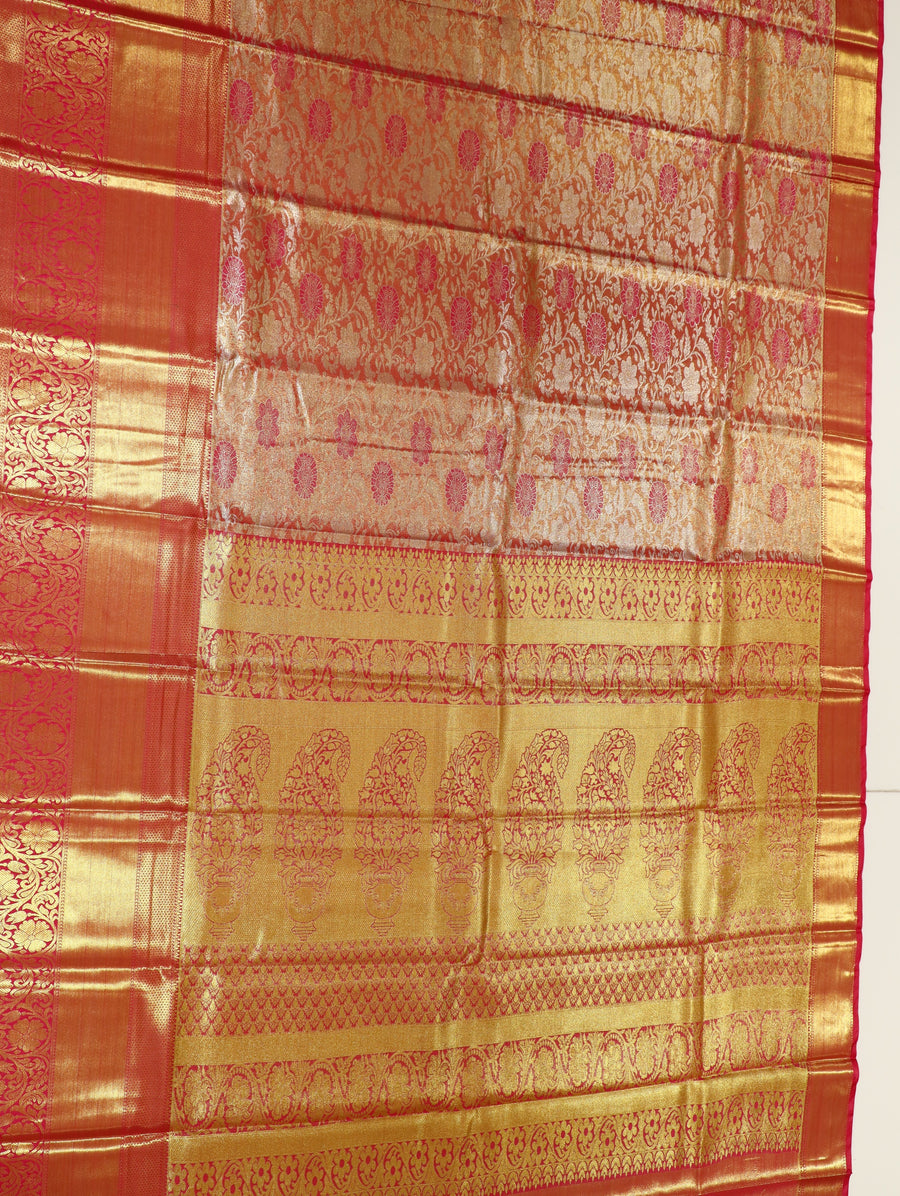 Lime Green Uppada Inspired Semi Silk Saree with Small Self Border