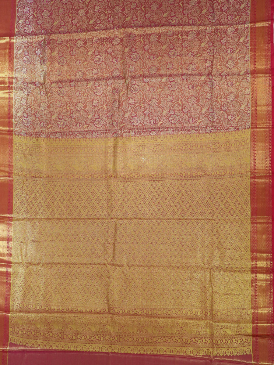 Teal Blue Gadwal Inspired Semi Silk Saree with Wide Contrast Border