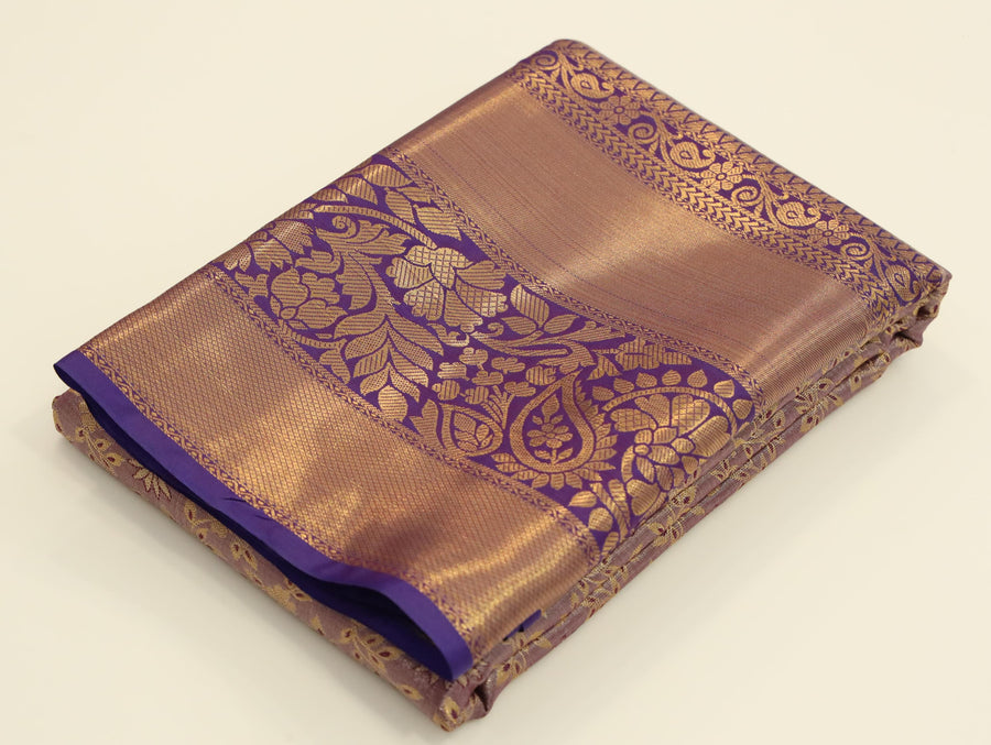 Dusty Rose Uppada Inspired Semi Silk Saree with Small Self Border