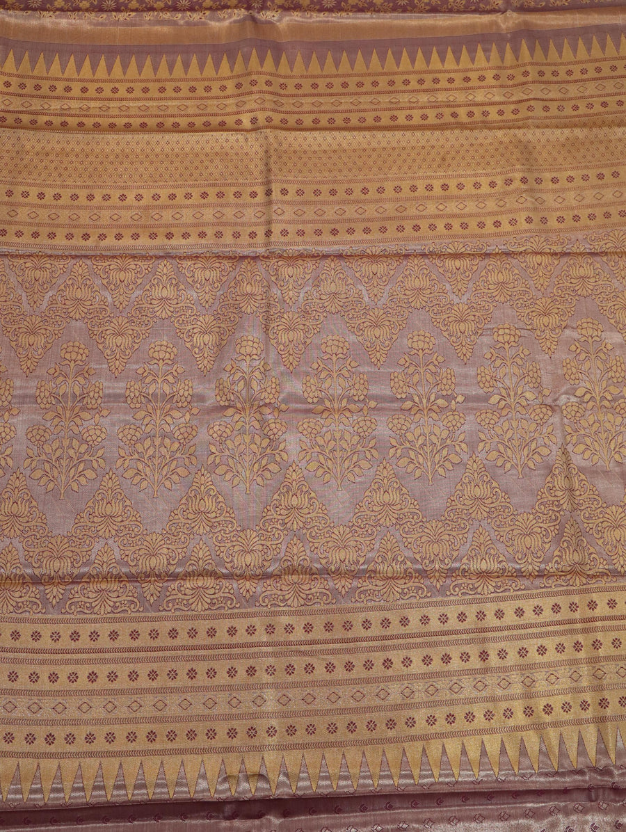 Dusty Rose Uppada Inspired Semi Silk Saree with Small Self Border