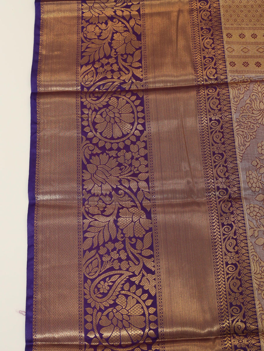 Dusty Rose Uppada Inspired Semi Silk Saree with Small Self Border