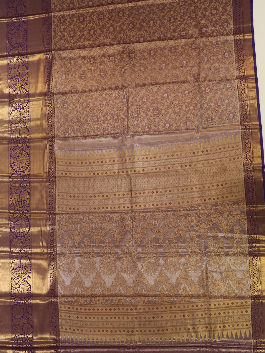 Dusty Rose Uppada Inspired Semi Silk Saree with Small Self Border