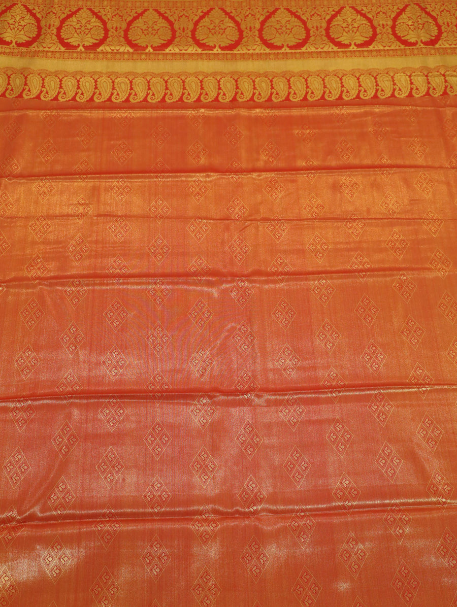 Lime Green Uppada Inspired Semi Silk Saree with Small Self Border