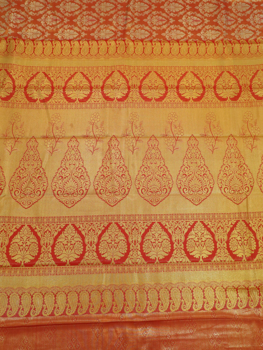 Lime Green Uppada Inspired Semi Silk Saree with Small Self Border