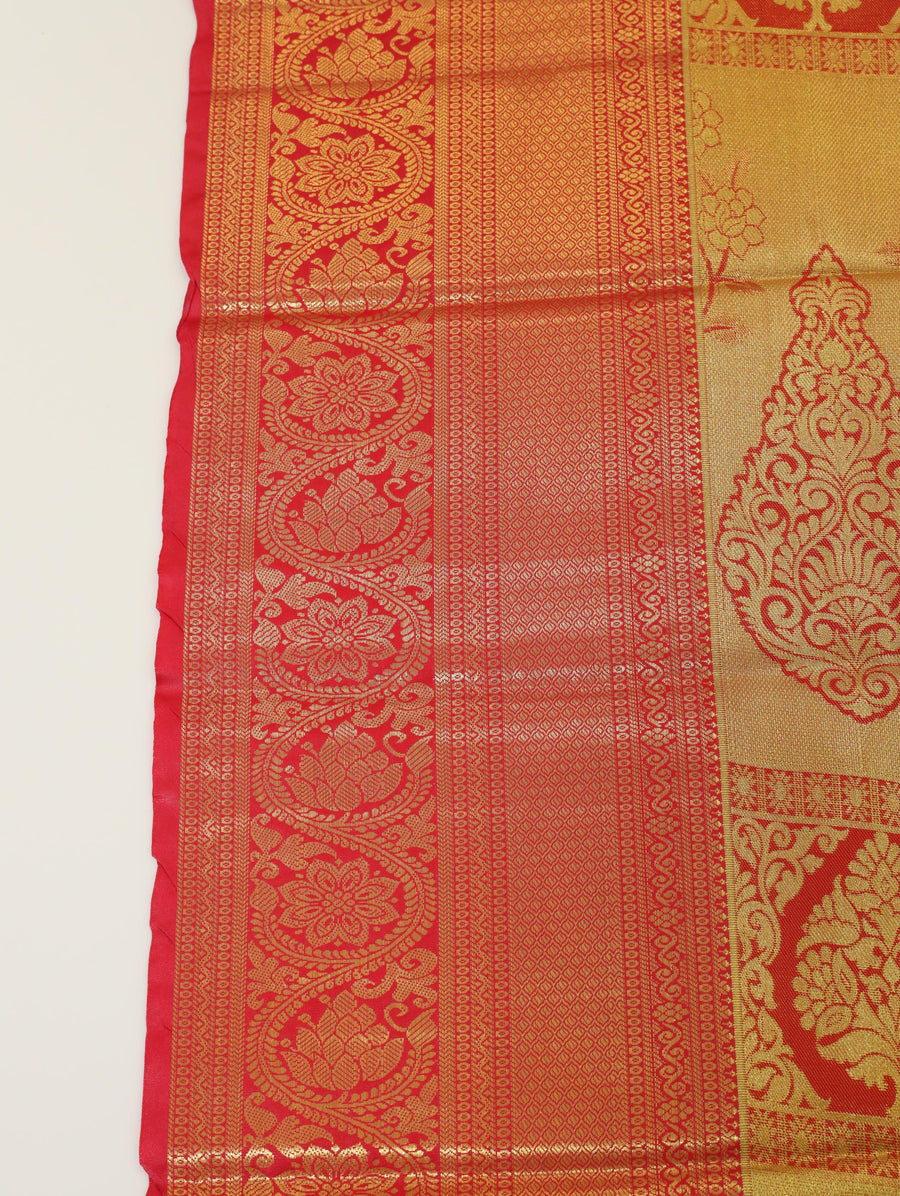 Lime Green Uppada Inspired Semi Silk Saree with Small Self Border