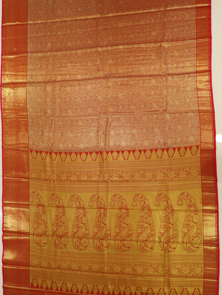 Lime Green Uppada Inspired Semi Silk Saree with Small Self Border