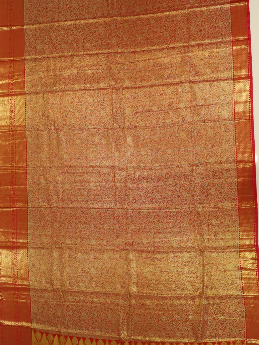 Lime Green Uppada Inspired Semi Silk Saree with Small Self Border