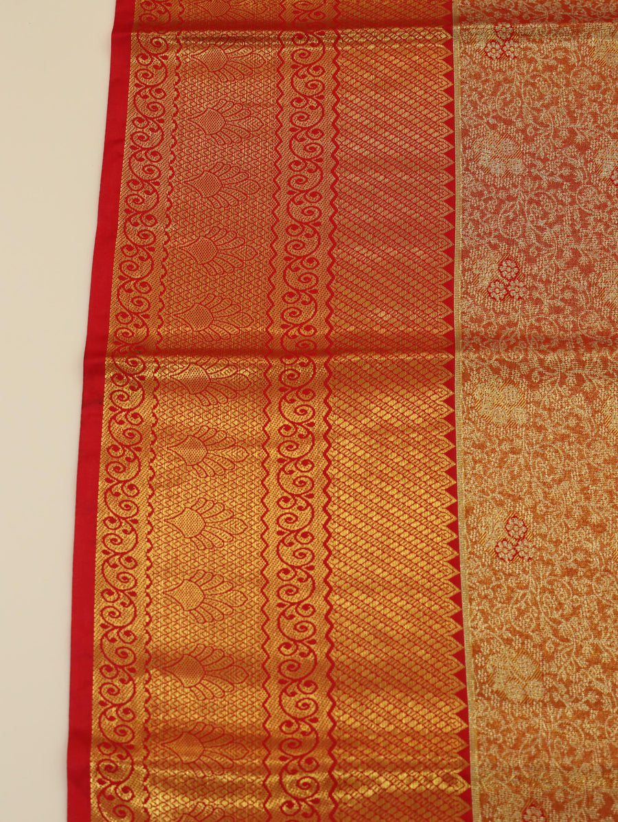 Lime Green Uppada Inspired Semi Silk Saree with Small Self Border