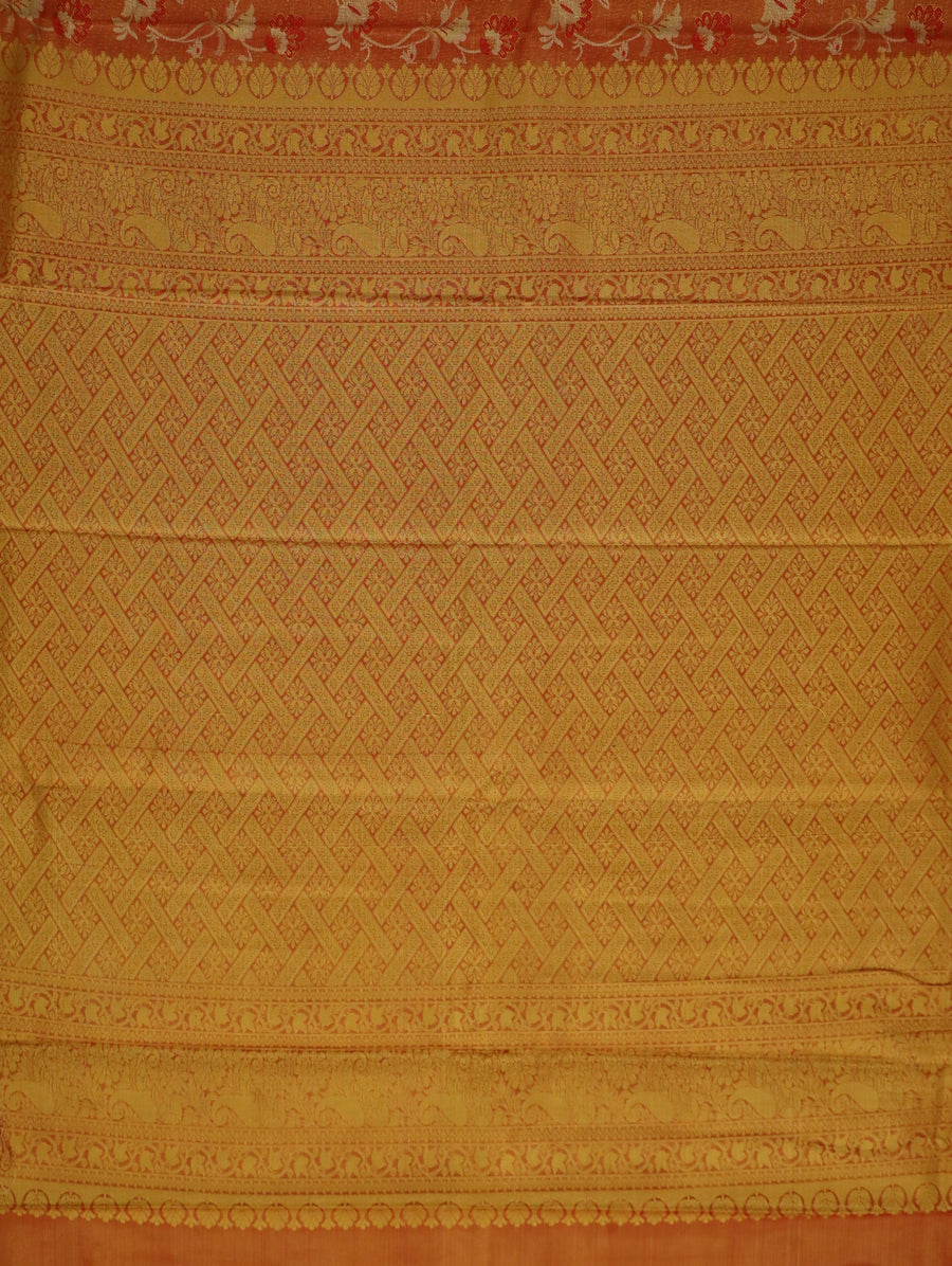 Teal Blue Kanchipuram Inspired Semi Silk Saree with Wide Contrast Border