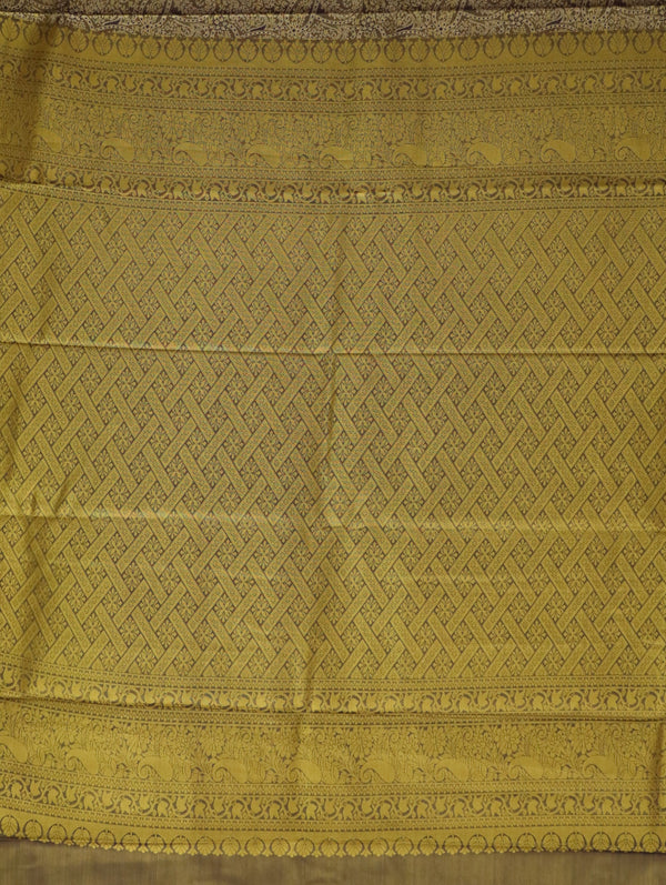 Coral Orange Uppada Inspired Semi Silk Saree with Contrast Border