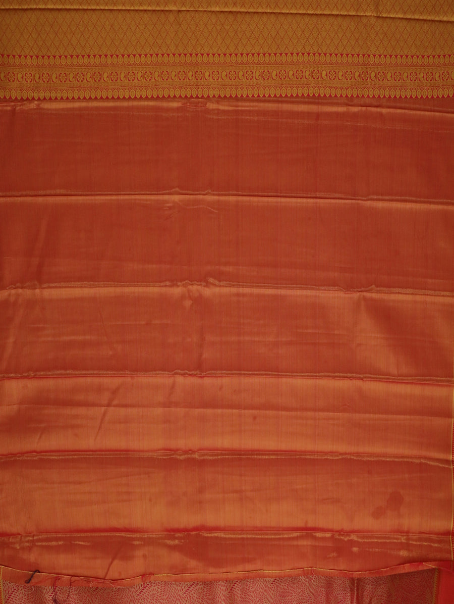 Lavender Kanchipuram Inspired Semi Silk Saree with Contrast Border