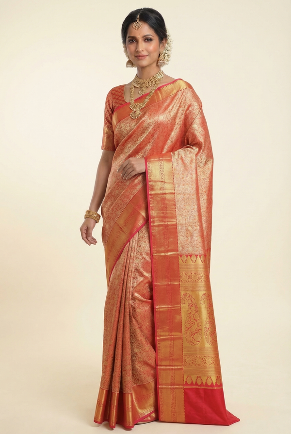 Lime Green Uppada Inspired Semi Silk Saree with Small Self Border